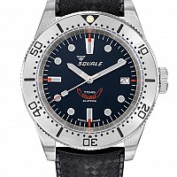 Squale 1545 Black Steel Rubber