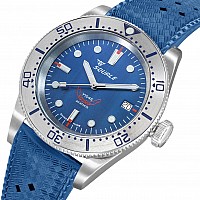 Squale 1545 Blue Steel Rubber