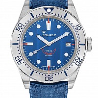 Squale 1545 Blue Steel Rubber