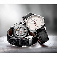 Victorinox Alliance Mechanical matt silver leather