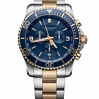 Victorinox Maverick Chronograph blue bicolor steel