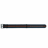 Traser řemen textilní pro P67 Officer Pro Quartz modro-oranžový
