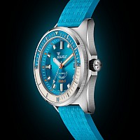 Squale Matic S Light Blue Mosaic Rubber