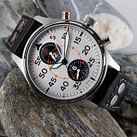 Steinhart Nav.B-Chrono 42 Silver B-Type