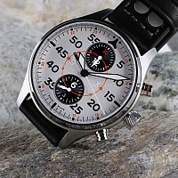 Steinhart Nav.B-Chrono 42 Silver B-Type