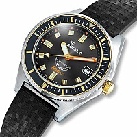 Squale Matic S Two-Tone Mosaic Rubber