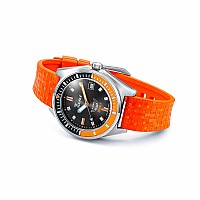 Squale Matic S Orange Mosaic Rubber