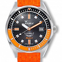 Squale Matic S Orange Mosaic Rubber
