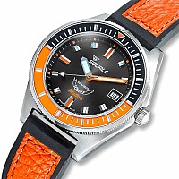 Squale Matic S Orange HydroLeather