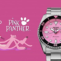 Seiko 5 Sports SKX Series Pink Panther Limited Edition SRPM07K1
