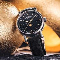 Mühle-Glashütte Teutonia IV Mondphase Goldakzenten