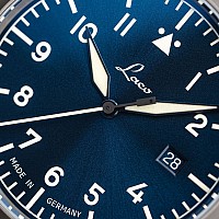 Laco Flieger PRO Blue Stuttgart 37 Handaufzug