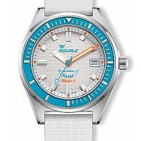 Squale Matic S White Mosaic Rubber