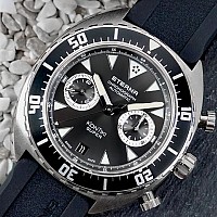 Eterna Super Kontiki Chronograph black rubber