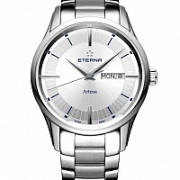 Eterna Artena Gent silver steel blue