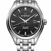 Eterna Avant-Garde Date black steel