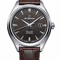 Eterna Avant-Garde Date brown leather