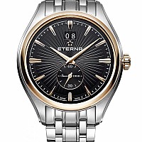 Eterna Avant-Garde Quartz BigDate black steel gold