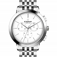 Eterna Eternity For Him Chronograph 42 White Steel