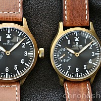 Steinhart Nav B-Uhr 47 Handaufzug Bronze Limited Edition