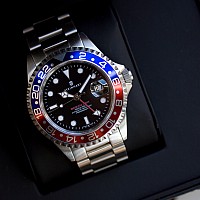 Steinhart GMT - OCEAN 1 BLUE RED BAZAR