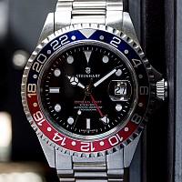 Steinhart GMT - OCEAN 1 BLUE RED BAZAR