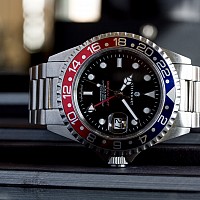 Steinhart GMT - OCEAN 1 BLUE RED BAZAR
