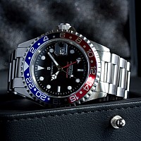 Steinhart GMT - OCEAN 1 BLUE RED BAZAR
