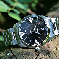Eterna KonTiki Date black steel