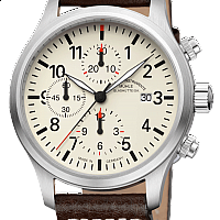 Mühle-Glashütte Terrasport I Chronograph Creme