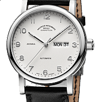 Mühle-Glashütte Antaria Tag/Datum Opalinsilber