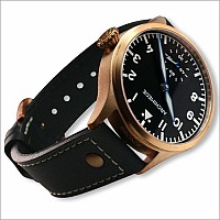 Archimede Pilot 42 Handaufzug Bronze