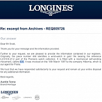 Longines Pioneers Collection BAZAR 420140005