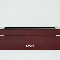 WOLF - úložný box SAVOY s víčkem, pro 10 kusů hodinek