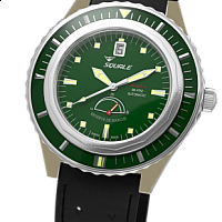 Squale Master Power Reserve 600m green bronze