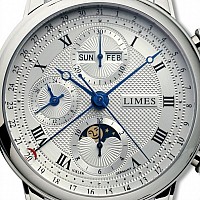 Limes Pharo Vollkalender Chronograph  Silber