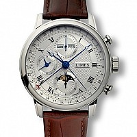 Limes Pharo Vollkalender Chronograph  Silber