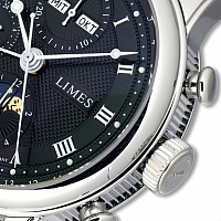 Limes Pharo Vollkalender Chronograph  Schwarz