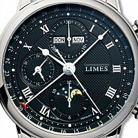 Limes Pharo Vollkalender Chronograph  Schwarz
