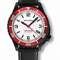 Archimede SportTaucher Black white/red