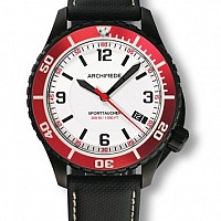 Archimede SportTaucher Black white/red