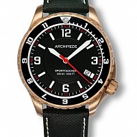 Archimede SportTaucher Bronze GMT black