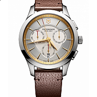 Victorinox Alliance Chronograph white leather