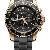 Victorinox Maverick Chronograph black gold rubber